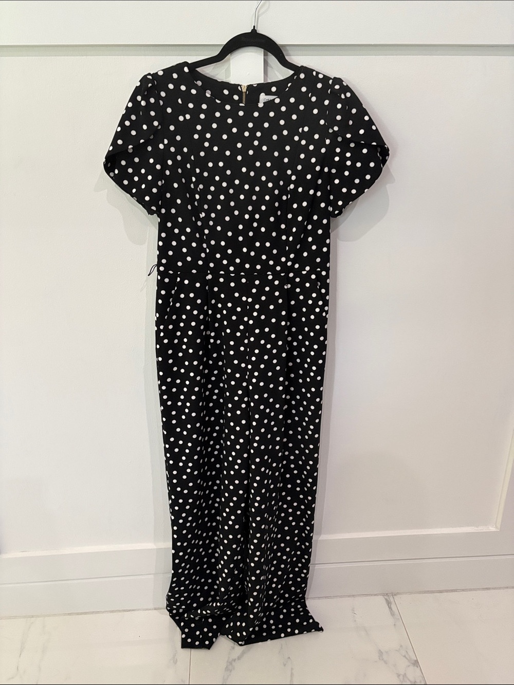 Black and White Polka Dot jumpsuit - Elegant Everyday Style